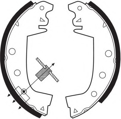 NECTO N1022 Brake Shoe Set
